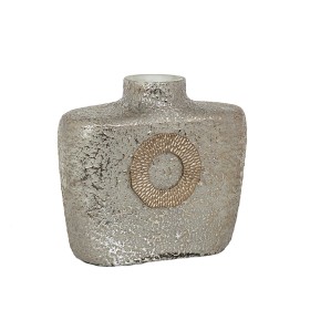 Vase Golden Metal 22,5 x 39,5 x 22,5 cm (4 Units) With relief | Tienda24 Tienda24.eu