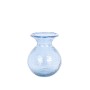 Blumenvase Romimex Blau Recyceltes Glas 20 x 25 x 20 cm | Tienda24 Tienda24.eu