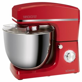 Robot culinaire Bomann KM 6036 Rouge 1500 W de Bomann, Robots de cuisine et mini-hachoirs - Réf : S9101208, Prix : 191,51 €, ...