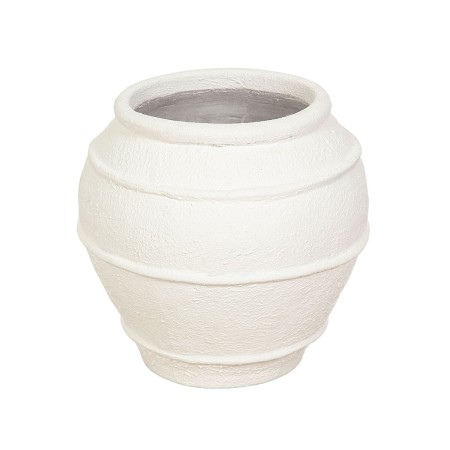 Plantador Romimex Branco Terracota 40 x 40 x 40 cm | Tienda24 Tienda24.eu