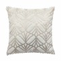 Coussin Romimex Blanc Argenté 5 x 45 x 45 cm | Tienda24 Tienda24.eu