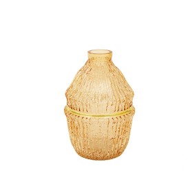 Jarrón Home ESPRIT Marrón Dorado Gres Moderno 29 x 9 x 33 cm | Tienda24 Tienda24.eu