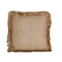 Coussin Romimex Marron Avec franges 45 x 10 x 45 cm | Tienda24 Tienda24.eu