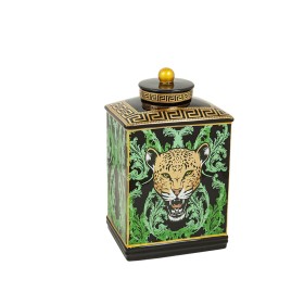 Figura Decorativa DKD Home Decor 29,5 x 8,5 x 15 cm Leopardo Multicolor Moderno | Tienda24 Tienda24.eu