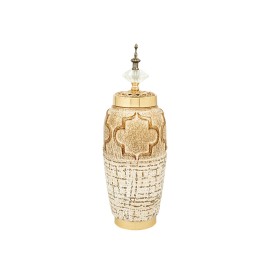 Figura Decorativa Romimex Dorado Buda 11 x 17 x 9 cm | Tienda24 Tienda24.eu