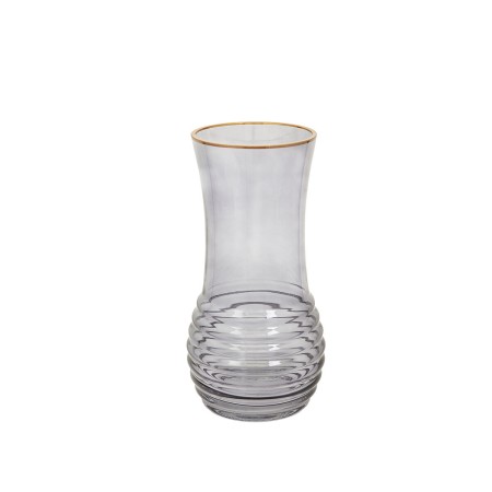 Vase Romimex Gris verre 12 x 25 x 12 cm | Tienda24 Tienda24.eu