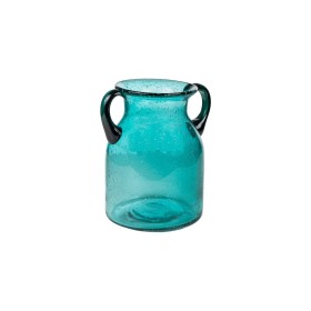 Vase Alexandra House Living Bleu Marron Terre cuite 13 x 40 x 13 cm | Tienda24 Tienda24.eu