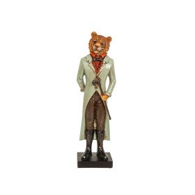 Deko-Figur Alexandra House Living Jute Holz Glas Pfau 106 x 15 x 22 cm | Tienda24 Tienda24.eu