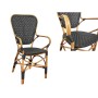 Armchair Romimex Black Natural Bamboo Rattan 52 x 103 x 59 cm | Tienda24 Tienda24.eu