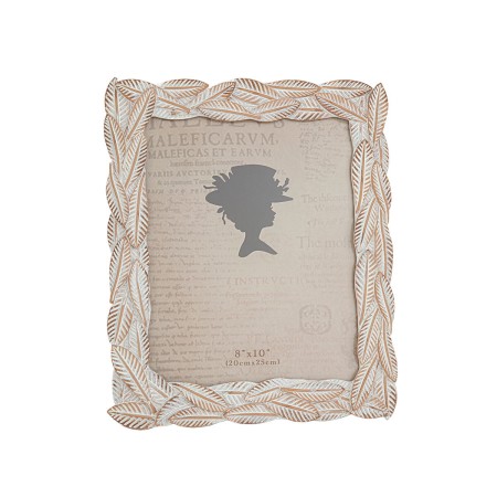 Photo frame Romimex Cream Resin 20 x 25 x 2 cm | Tienda24 Tienda24.eu