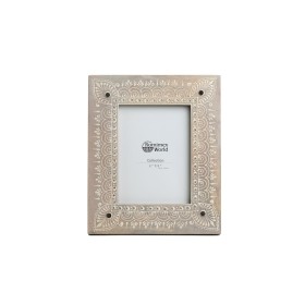 Fotorahmen 21 x 2 x 26 cm natürlich Holz Weiß | Tienda24 Tienda24.eu