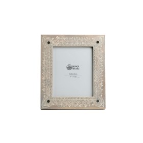 Marco de Fotos Beige Madera Cristal 17 x 2,5 x 22 cm | Tienda24 Tienda24.eu