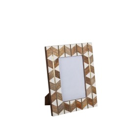 Cadre photo Beige Bois Verre 21,5 x 26,5 cm | Tienda24 Tienda24.eu