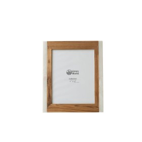 Fotorahmen Romimex Weiß Schwarz Glas 13 x 18 x 1 cm | Tienda24 Tienda24.eu