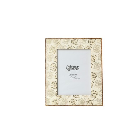 Photo frame Romimex Golden Wood Bone 23 x 28 x 2 cm | Tienda24 Tienda24.eu