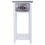 Mesa de Cabeceira Alexandra House Living Branco 30 x 63 x 30 cm de Alexandra House Living, Mesinhas de cabeceira - Ref: D1631...