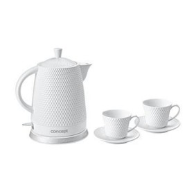 Tea Set Concept RK0040 White 1500 W 2200 W 1,5 L by Concept, Electric Kettles - Ref: S9101791, Price: 47,31 €, Discount: %