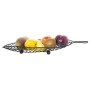 Fruit Bowl Alexandra House Living Black Metal 41 x 20 x 5 cm | Tienda24 Tienda24.eu