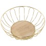 Fruit Bowl Alexandra House Living Golden Metal 28 x 10 cm | Tienda24 Tienda24.eu