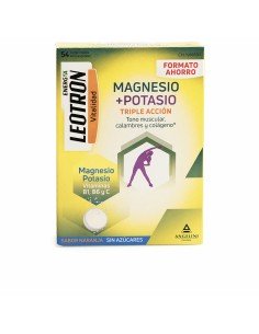 Complemento Alimenticio Leotron Magnesio Potasio Naranja 54 Unidades de Leotron, Combinación de multivitaminas y minerales - ...