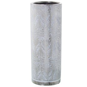 Vase 22 x 22 x 41,5 cm Natural Metal White | Tienda24 Tienda24.eu