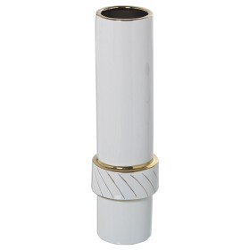 Vase Alexandra House Living Blanc Céramique 19 x 33 cm | Tienda24 Tienda24.eu