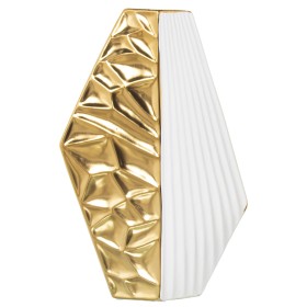 Vase Zebra Ceramic Golden Brown 23 x 23 x 43 cm | Tienda24 Tienda24.eu