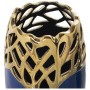 Vase Alexandra House Living Gold Dunkelblau aus Keramik 15 x 16 x 27 cm | Tienda24 Tienda24.eu