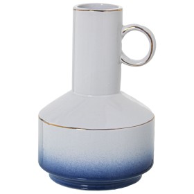 Conjunto de 2 Vasos Alexandra House Living Branco Dourado Cerâmica Brilhante 24 x 24 x 42 cm (2 Peças) | Tienda24 Tienda24.eu