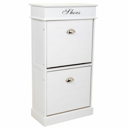 Scarpiera Alexandra House Living Bianco 28 x 98 x 50 cm 2 cassetti di Alexandra House Living, Scarpiere - Rif: D1631468, Prez...