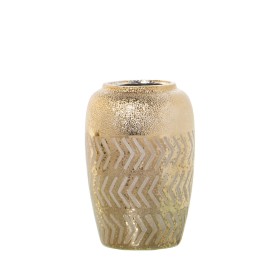 Vase Alexandra House Living Grau Gold Kristall 12 x 26 cm | Tienda24 Tienda24.eu