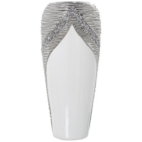 Vase Alexandra House Living Argenté Céramique 20 x 19 cm | Tienda24 Tienda24.eu