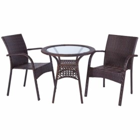 Ensemble Table + 2 Chaises Alexandra House Living Marron de Alexandra House Living, Salons de jardin - Réf : D1631472, Prix :...