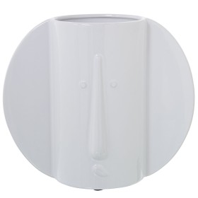 Vase Alexandra House Living White Golden Ceramic 9 x 19 x 25 cm | Tienda24 Tienda24.eu