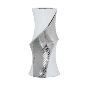 Vase Romimex Gris verre Visage 9 x 25 x 9 cm | Tienda24 Tienda24.eu