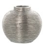 Vase Alexandra House Living Silberfarben aus Keramik 28 x 28 x 27 cm | Tienda24 Tienda24.eu