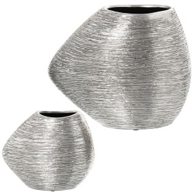 Vase Alexandra House Living Perlmutt 22 x 23 x 27 cm | Tienda24 Tienda24.eu