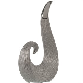 Decorative Figure Alexandra House Living Silver Plastic Panther 10 x 16 x 44 cm | Tienda24 Tienda24.eu