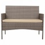 Tisch mit 2 Sesseln Alexandra House Living Grau 4 Stücke | Tienda24 - Global Online Shop Tienda24.eu