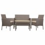 Tisch mit 2 Sesseln Alexandra House Living Grau 4 Stücke | Tienda24 - Global Online Shop Tienda24.eu