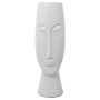 Vase Alexandra House Living Blanc Céramique Brillant Visage 16 x 15 x 47 cm | Tienda24 Tienda24.eu