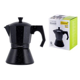 Italian Coffee Pot Feel Maestro MR-1667-6 Black Granite Aluminium 300 ml 6 Cups by Feel Maestro, Stovetop Coffee Makers - Ref...