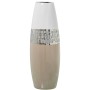 Vase Alexandra House Living Blanc Beige Céramique 11 x 11 x 33 cm | Tienda24 Tienda24.eu