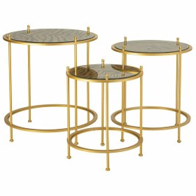 Table d'appoint DKD Home Decor Multicouleur Bois Bois de manguier Bois MDF 40 x 40 x 15 cm 41 x 40,5 x 16 cm | Tienda24 - Global Online Shop Tienda24.eu