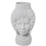 Vase Alexandra House Living White Ceramic African Woman 21 x 21 x 39 cm | Tienda24 Tienda24.eu