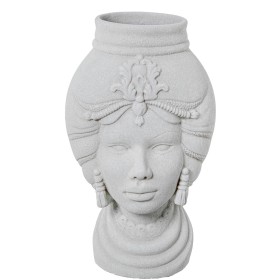 Vaso Romimex Branco Cerâmica 24 x 60 x 24 cm | Tienda24 Tienda24.eu