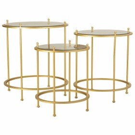 Table d'appoint Noir Doré Métal 62 x 45,5 x 62 cm (4 Unités) | Tienda24 - Global Online Shop Tienda24.eu