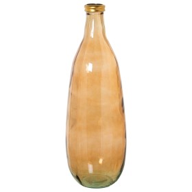 Vase Alexandra House Living Gold Dunkelblau aus Keramik 15 x 16 x 27 cm | Tienda24 Tienda24.eu