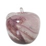 Decorative Figure Alexandra House Living Pink Crystal Apple 13 x 13 cm | Tienda24 Tienda24.eu