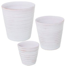 Set de pots de fleurs Alexandra House Living Doré Fer 37 x 18 x 38 cm 3 Pièces | Tienda24 Tienda24.eu